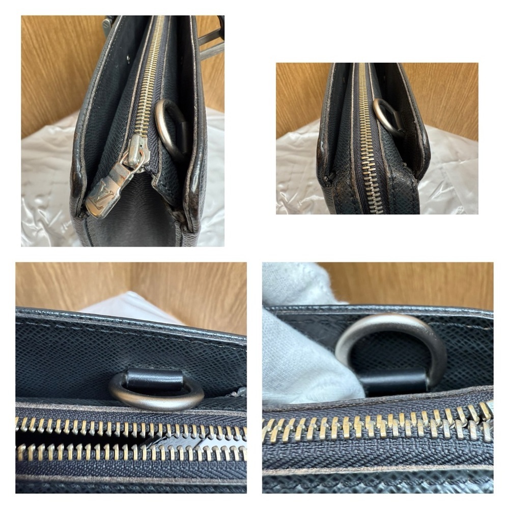 Louis Vuitton Black Tiaga Leather Briefcase - Picture 13 of 15